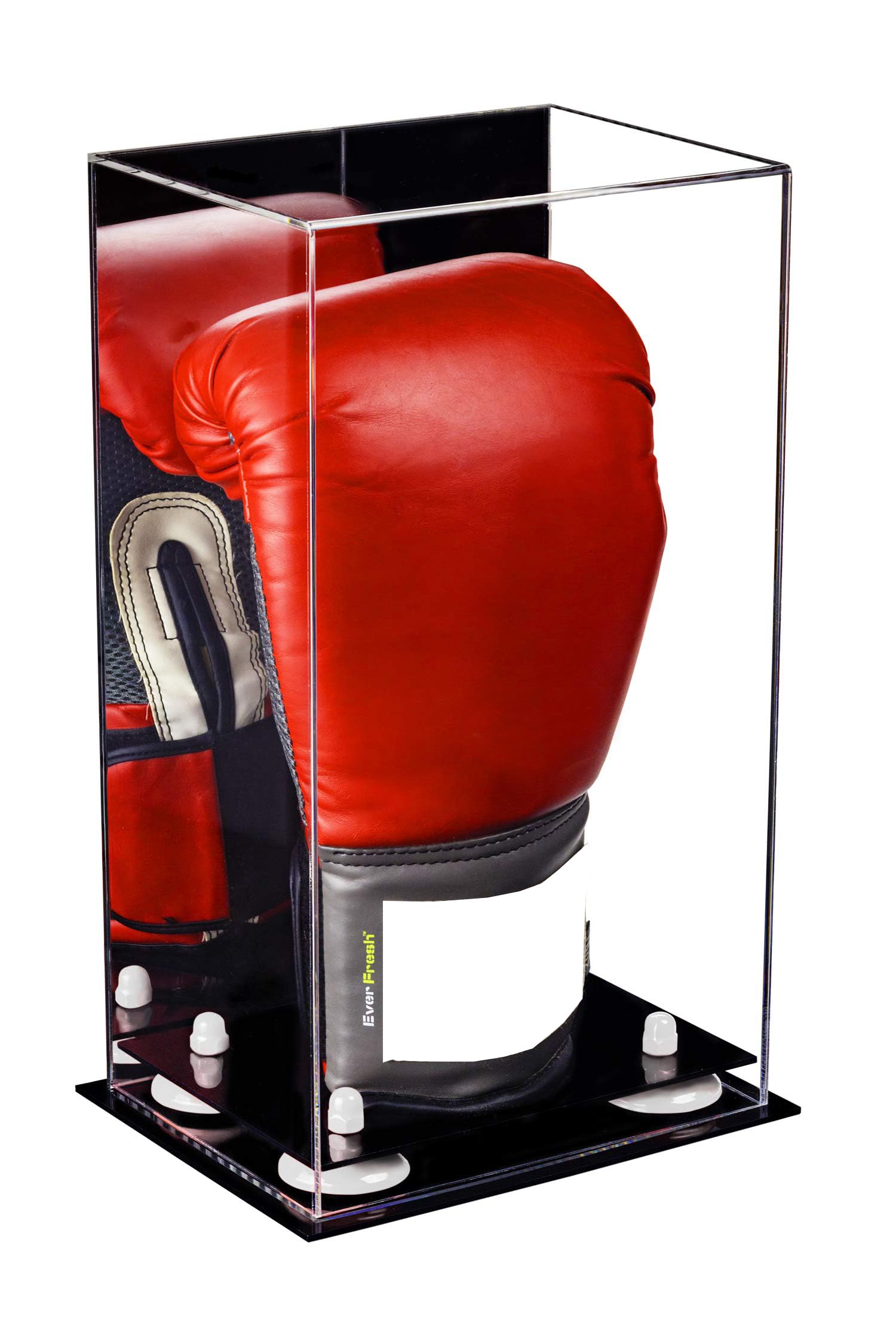 Premium Acrylic Full-Size Boxing Glove Display Case - Clear Protective Showcase for Collectible Boxing Gloves - Perfect for Home Gyms, Sports Memorabilia Collections & Retail Store Displays