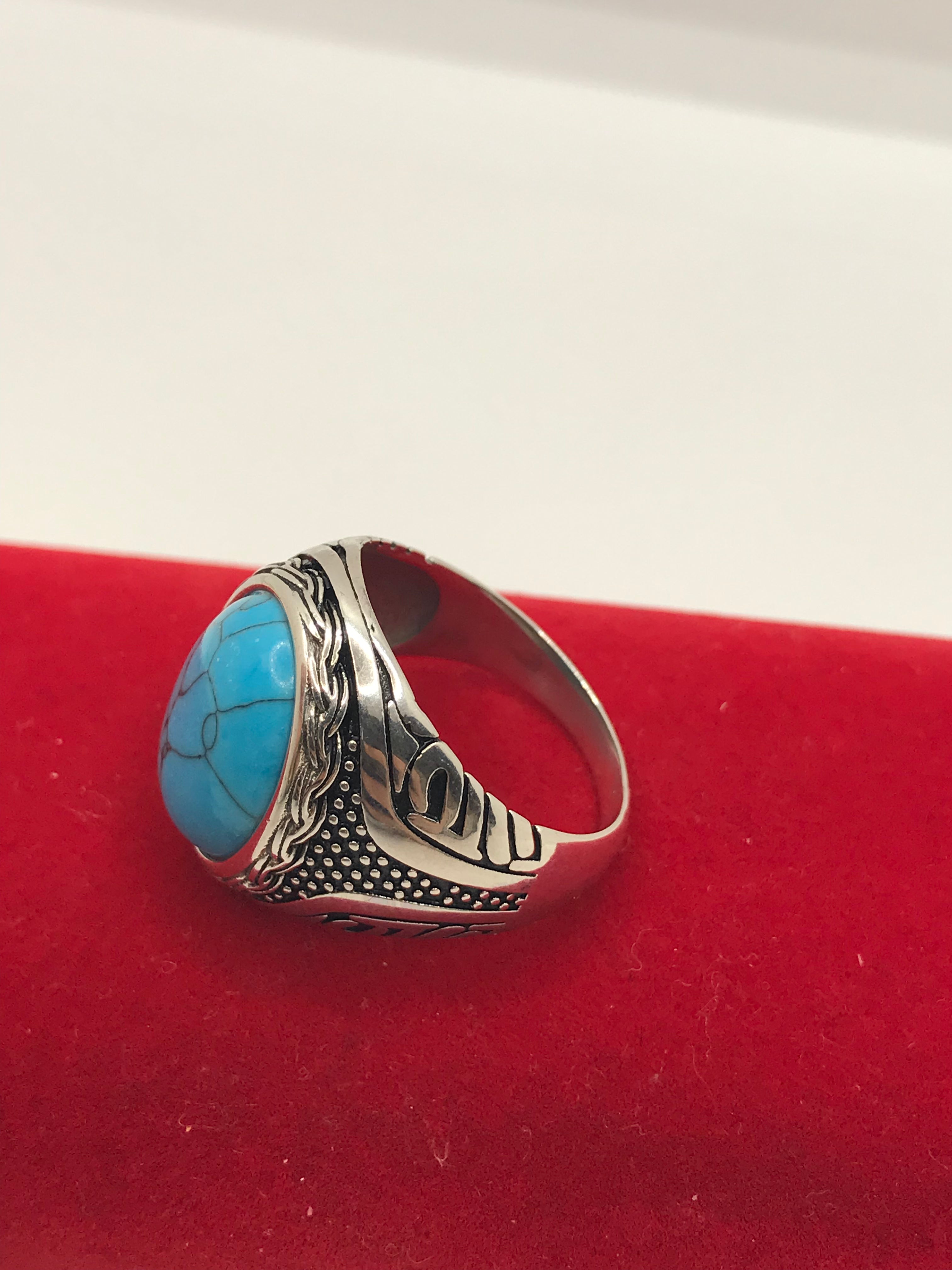 Authentic Sterling Silver Turquoise Ring for Women | Handmade Southwest Jewelry | Perfect for Boho Fashion, Gift Giving & Everyday Wear