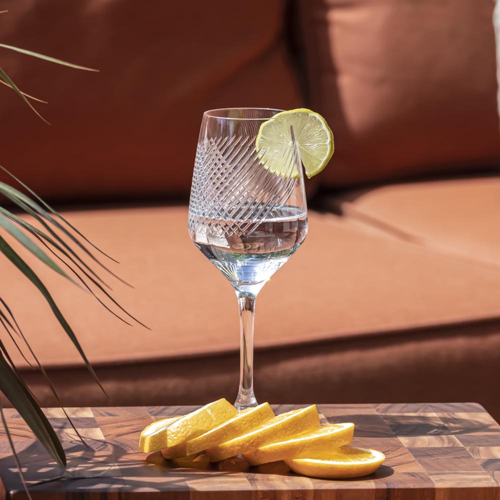 Premium 10.75oz Bourbon Street White Wine Glasses Set of 12 - Elegant Stemware for Dinner Parties, Weddings & Home Entertaining