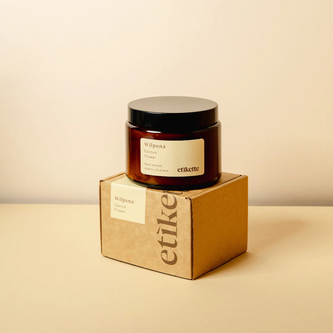 Etikette Large Jar Hand Poured Soy Candle - 16oz Natural Scented Candles for Home, Relaxation & Gifts | Perfect for Living Room, Bedroom & Spa