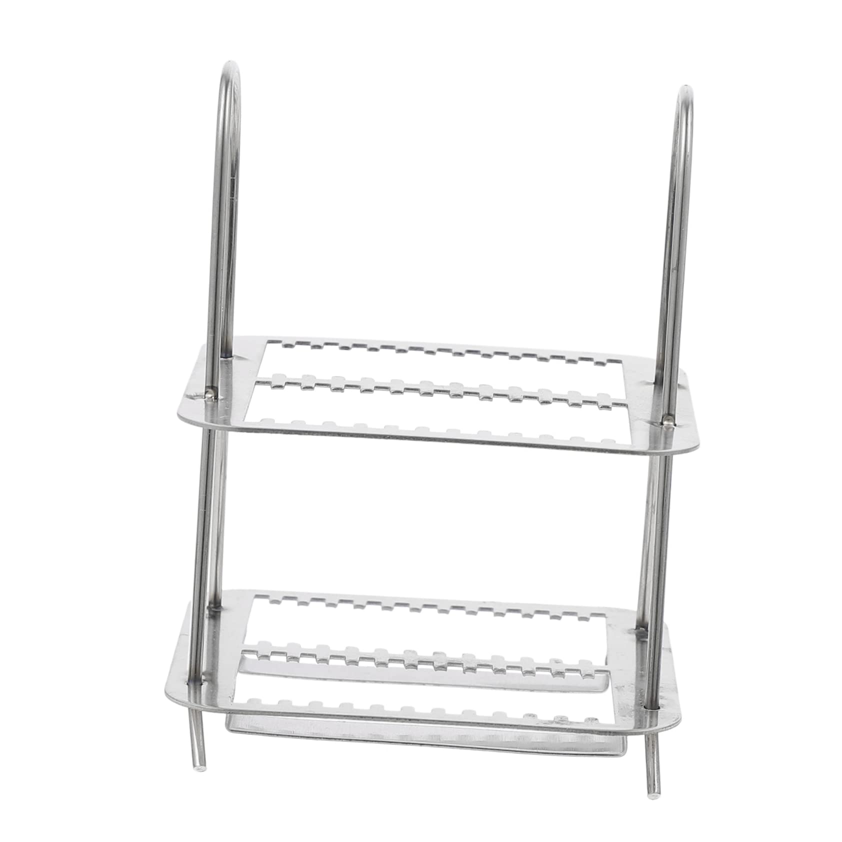 Stainless Steel Microscope Slides Holder - 26 Position Glass Slides Rack for Lab & Pathology (4 Pack) | Perfect for Tissue Staining, Sample Storage & Microscopy Analysis