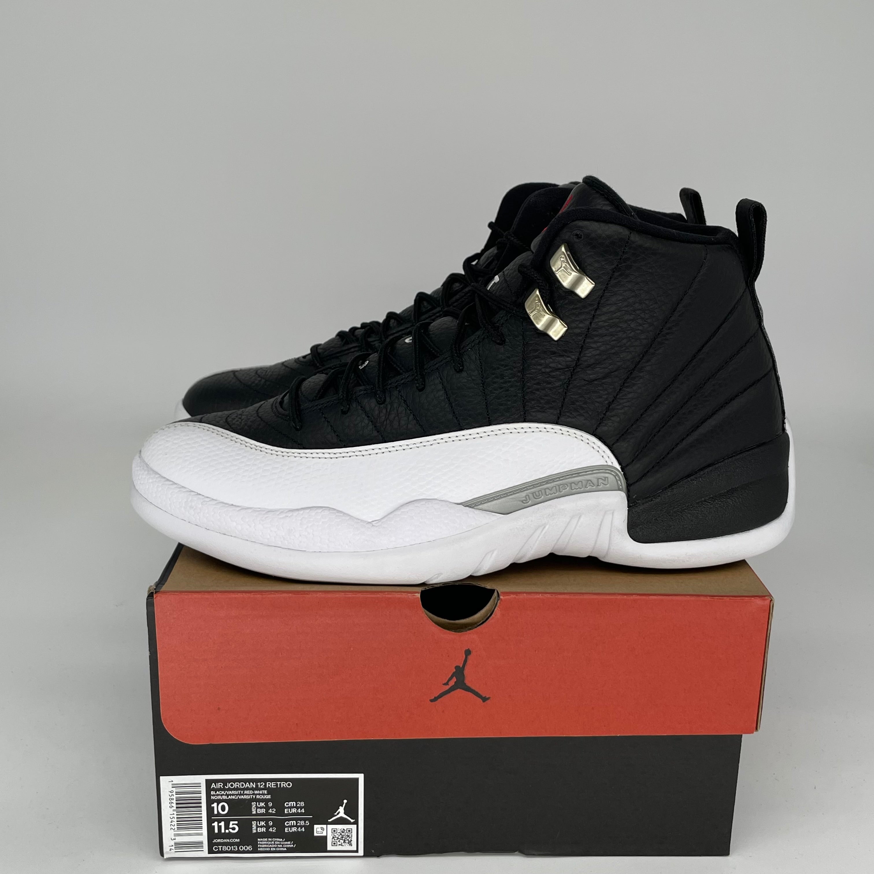 AIR JORDAN 12 PLAYOFFS Retro Basketball Shoes Men's Size 10 - Black/Red (CT8013-006) | Authentic Sneakers for Basketball, Streetwear & Collectors