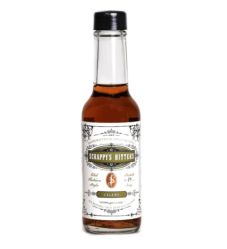 Organic Celery Bitters by Scrappy's - Premium Cocktail & Mocktail Flavor Enhancer for Bartenders & Home Mixologists - Perfect for Bloody Marys, Gin Cocktails & Healthy Drinks