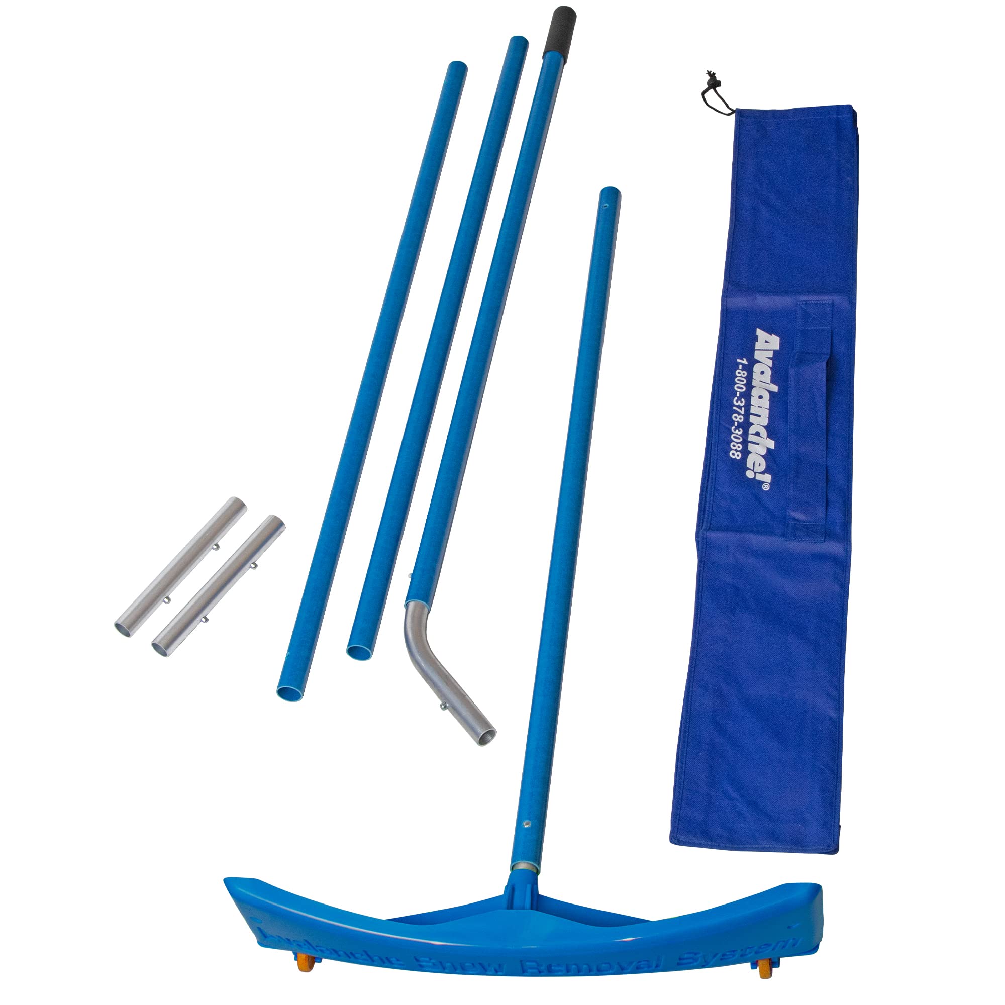 BRR2000 Avalanche Big Rig Snow Rake - 15.5-Foot Extendable Snow Removal Tool for Semi-Trailers, Buses, RVs & Vans | Snap-Together Assembly | Heavy-Duty Winter Vehicle Cleaner | Perfect for Truckers, Fleet Maintenance & Snowy Road Trips
