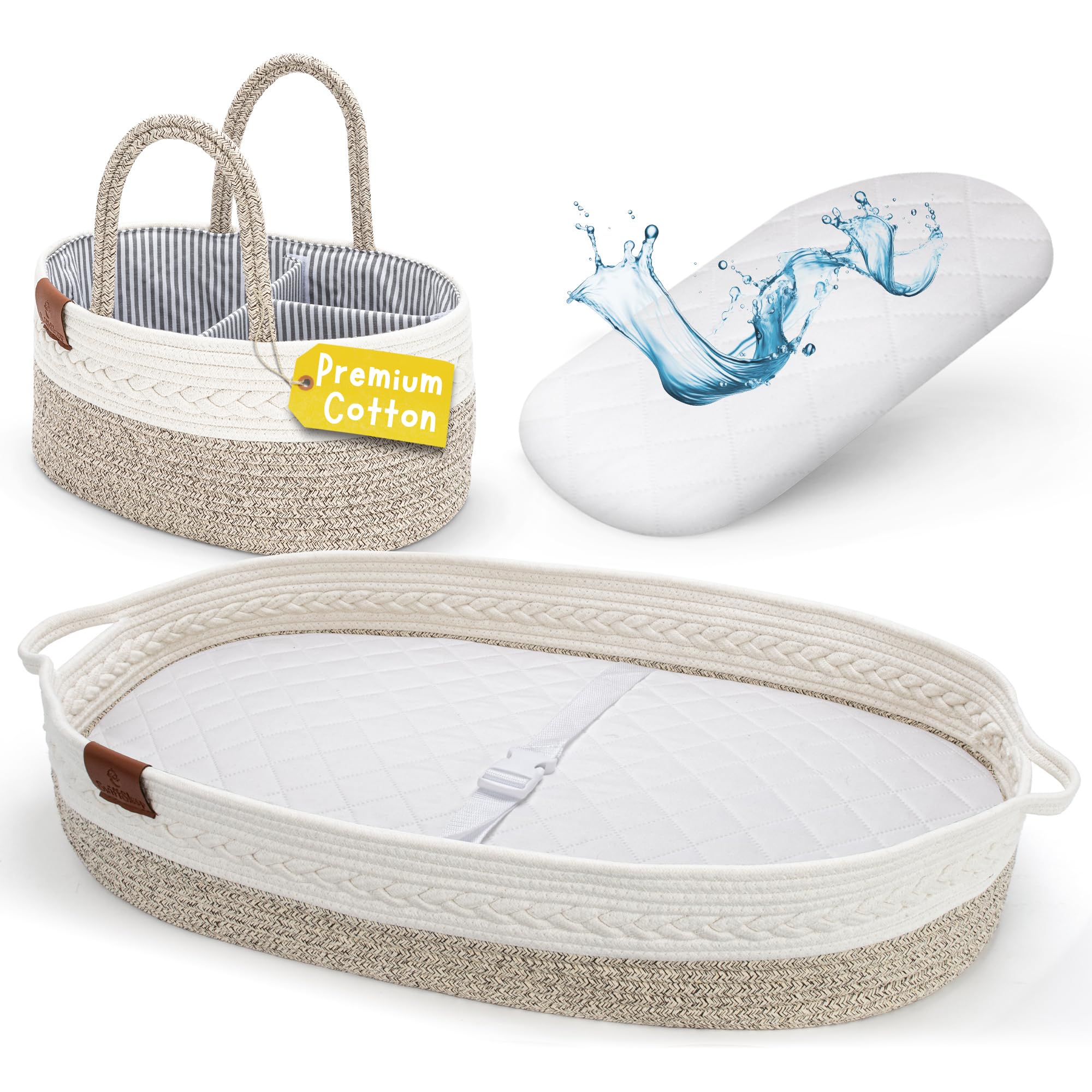 A Mother's Best Companion: The Organic Cotton Baby Changing Basket