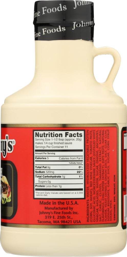 Johnny's Fine Foods Au Jus French Dip Sauce, 8 Fl Oz (Pack of 4) - Perfect for Sandwiches, Roast Beef, and Home Cooking