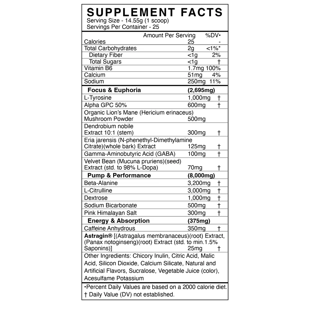 AdreN.O.lyn Premium Nootropic Supplement for Focus & Memory - Brain Booster for Students, Professionals & Gamers - Enhance Cognitive Performance & Mental Clarity