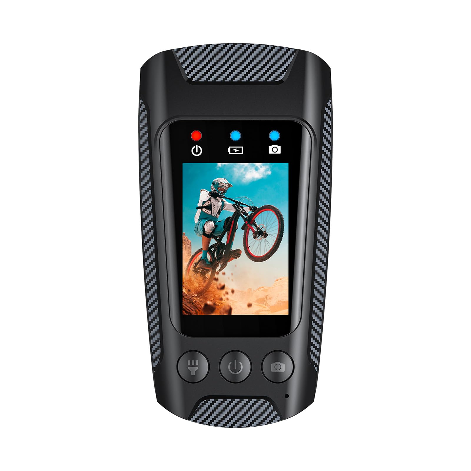 4K 60FPS Waterproof Action Camera with WiFi - 2.0 Inch IPS Screen, LED Flashlight & Bike Horn for Cycling, Motorcycle & Outdoor Sports | Perfect for Vlogging, Adventure Recording & Extreme Sports
