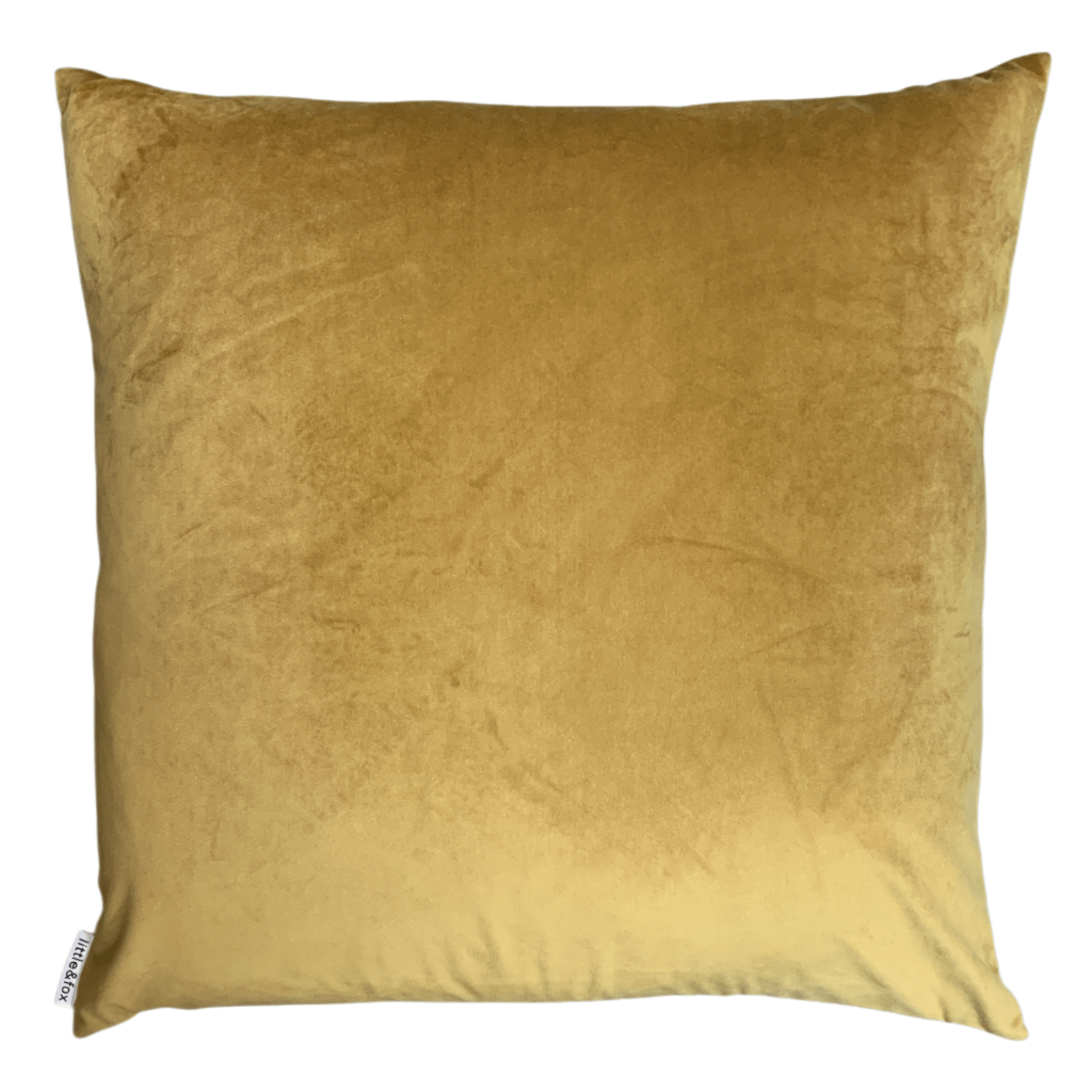 Luxury Gold Velvet Throw Pillow Covers 55x55cm - Soft Decorative Square Cushion for Sofa, Bed, Living Room & Home Decor