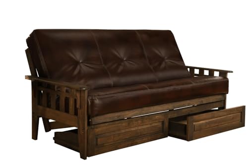 Leather Cappuccino Matt, Frame and Drawers