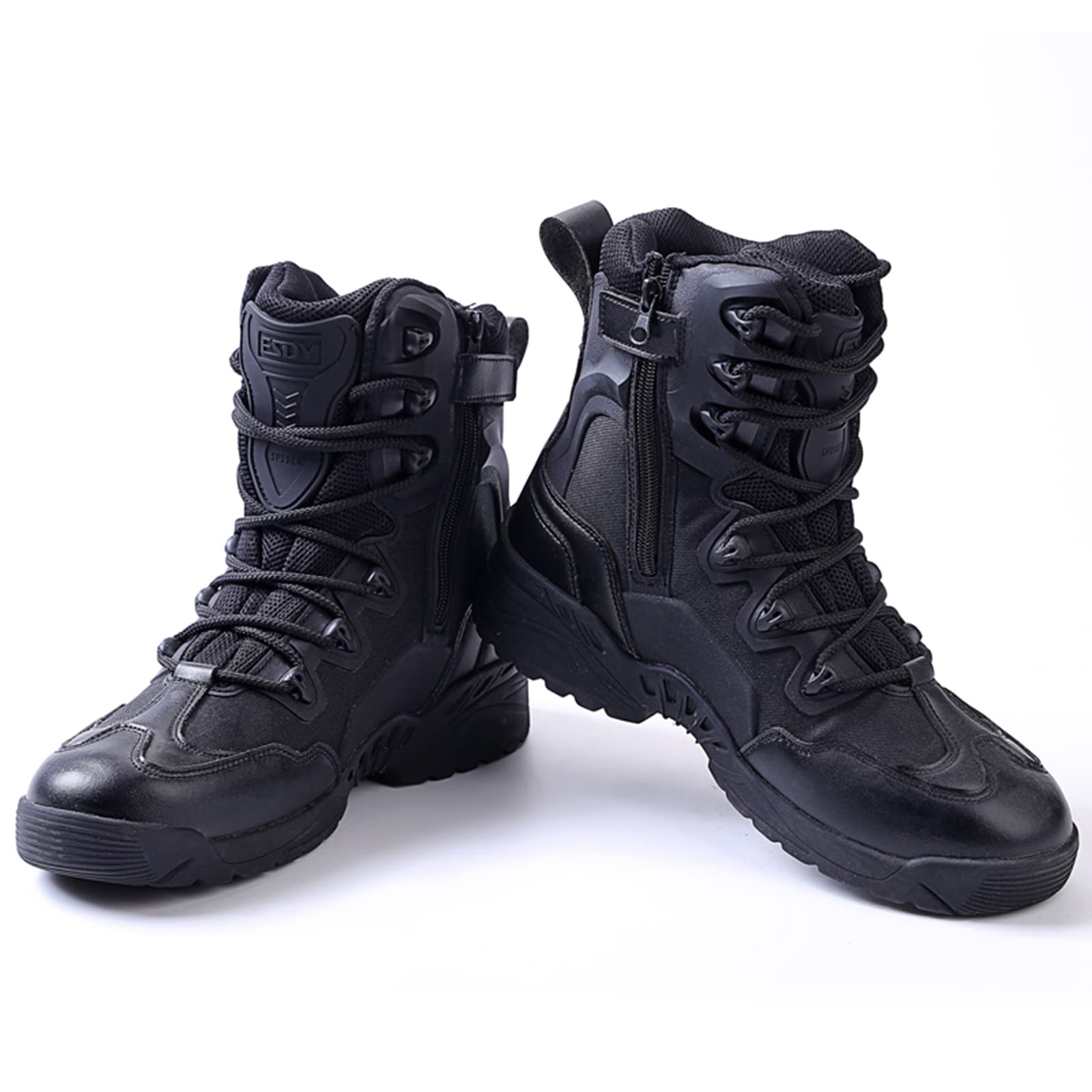 Men's Tactical Boots - High Top Combat Hiking Shoes for Outdoor, Desert & Training | Durable Military Boots for Hiking, Hunting & Work Safety