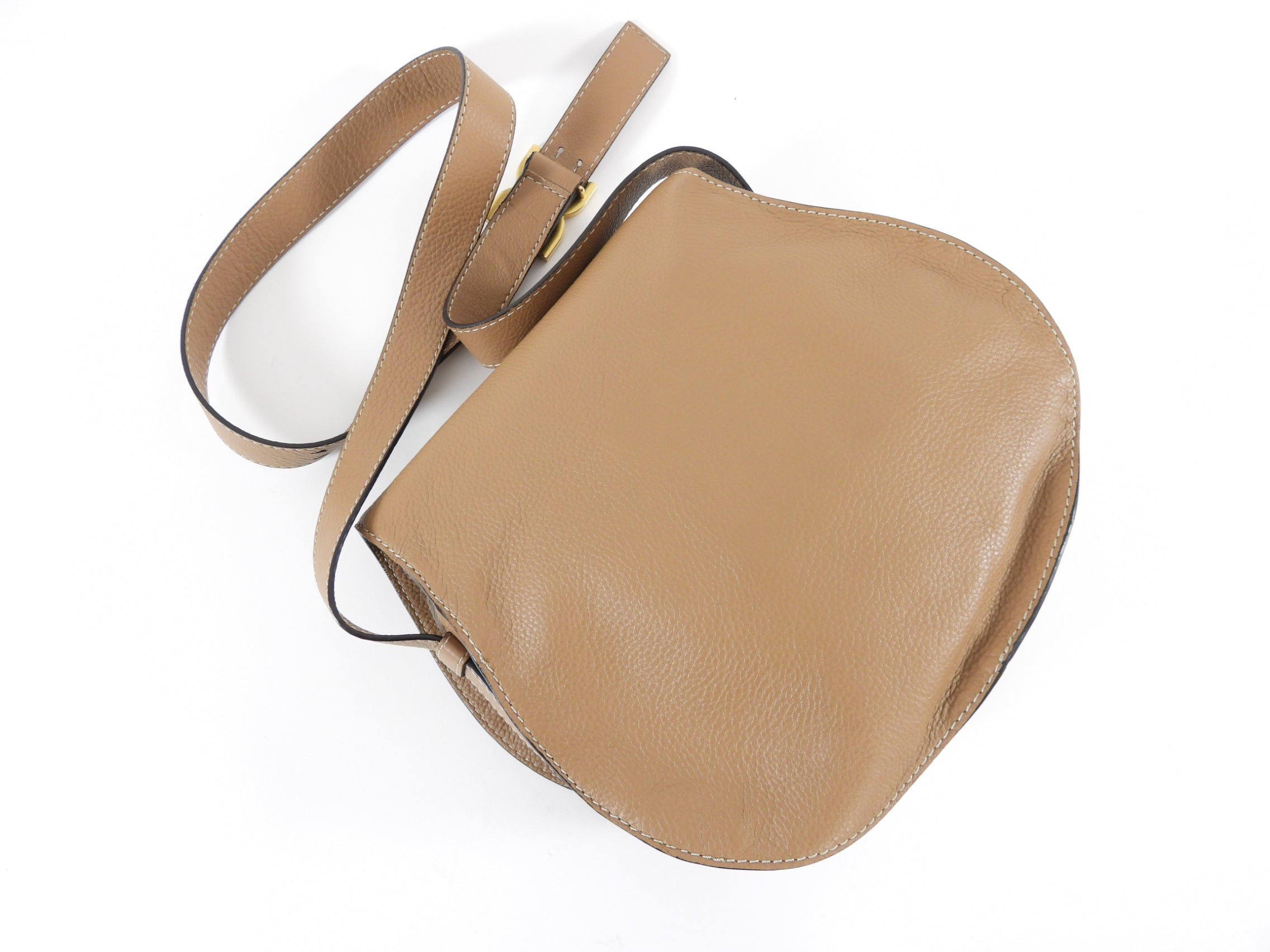 Chloe Marcie Crossbody Bag in Nut Brown - Stylish Leather Shoulder Bag for Women, Perfect for Daily Use, Travel & Shopping