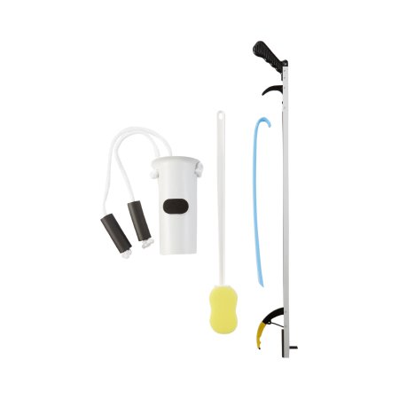 ADL Hip & Knee Equipment Kit - FabLife™ Standard Reacher 32 Inch & Shoehorn 18 Inch - Mobility Aid for Elderly & Post-Surgery Recovery - Home & Hospital Use (Model 86 0071)