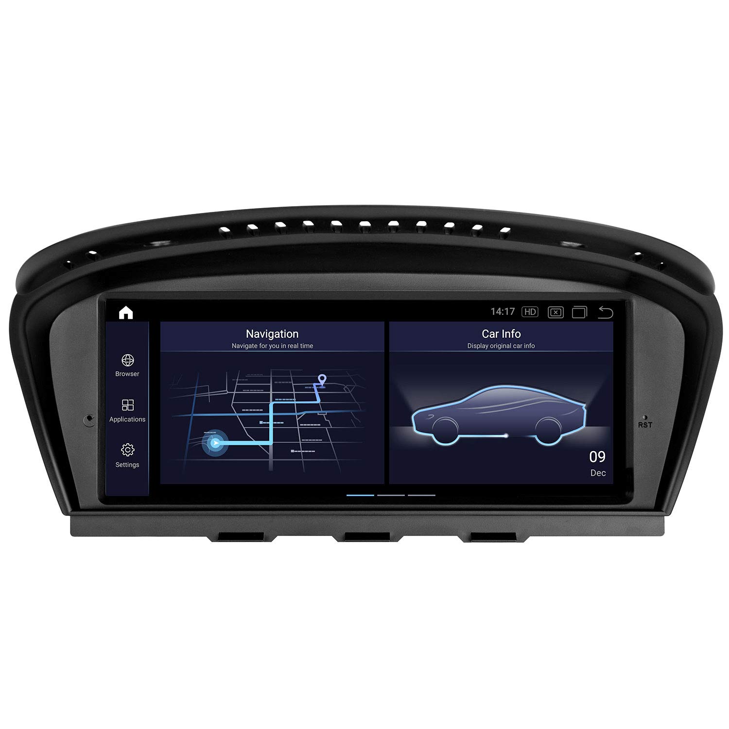 Premium Android 10.0 CarPlay Screen for BMW E60 E90 CIC (2009-2012) - Qualcomm 8-Core 4GB RAM 64GB Storage - Wireless Android Auto & HD Touchscreen Display - Perfect for Navigation, Music Streaming & Hands-Free Calling