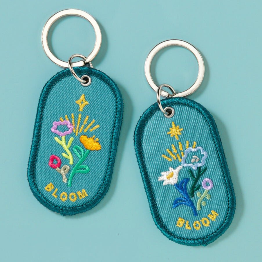 2/8b Pair Key Ring - Durable Stainless Steel Keychain with Iroha Design - Perfect for Home, Office, and Travel Organization