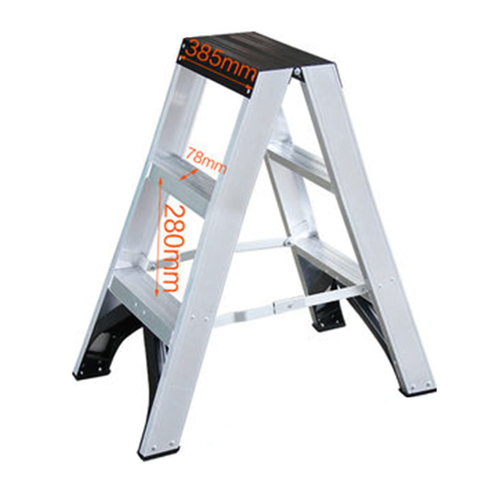 Foldable 4-Step Ladder for Home & Construction - 180KG Capacity