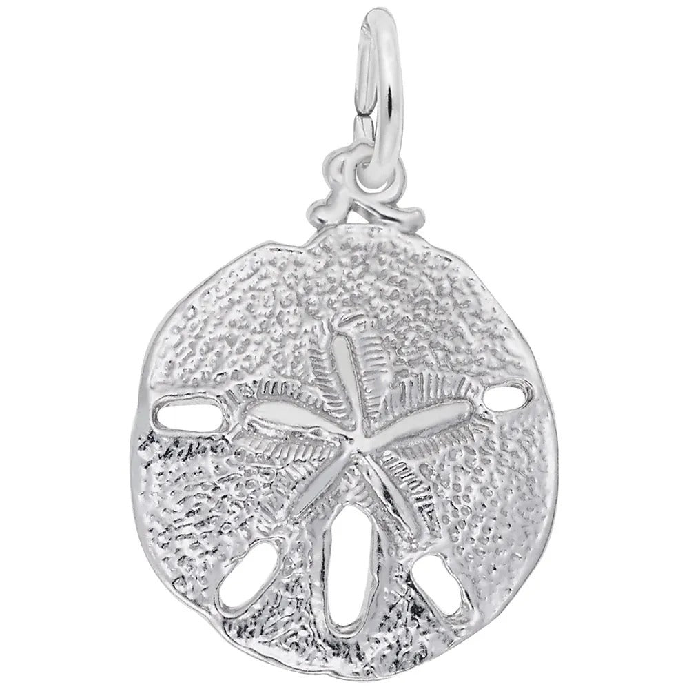 925 Sterling Silver Sand Dollar Charm Pendant - Perfect for Necklaces, Bracelets & Beach-Themed Jewelry | Ideal for Gifts, Beach Lovers & Coastal Decor