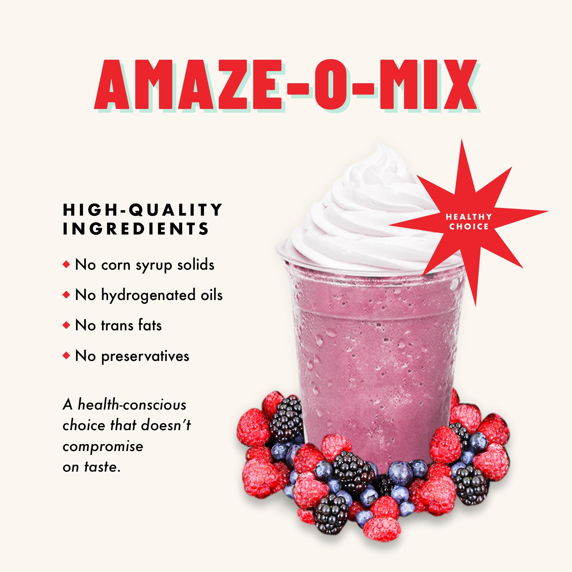 Gosh That's Good! Amaze-O-Mix Blender Base - 3 lb Bag | Smoothie & Beverage Mix for Protein Shakes, Meal Replacements & Healthy Drinks | Perfect for Home, Gym & Office Use