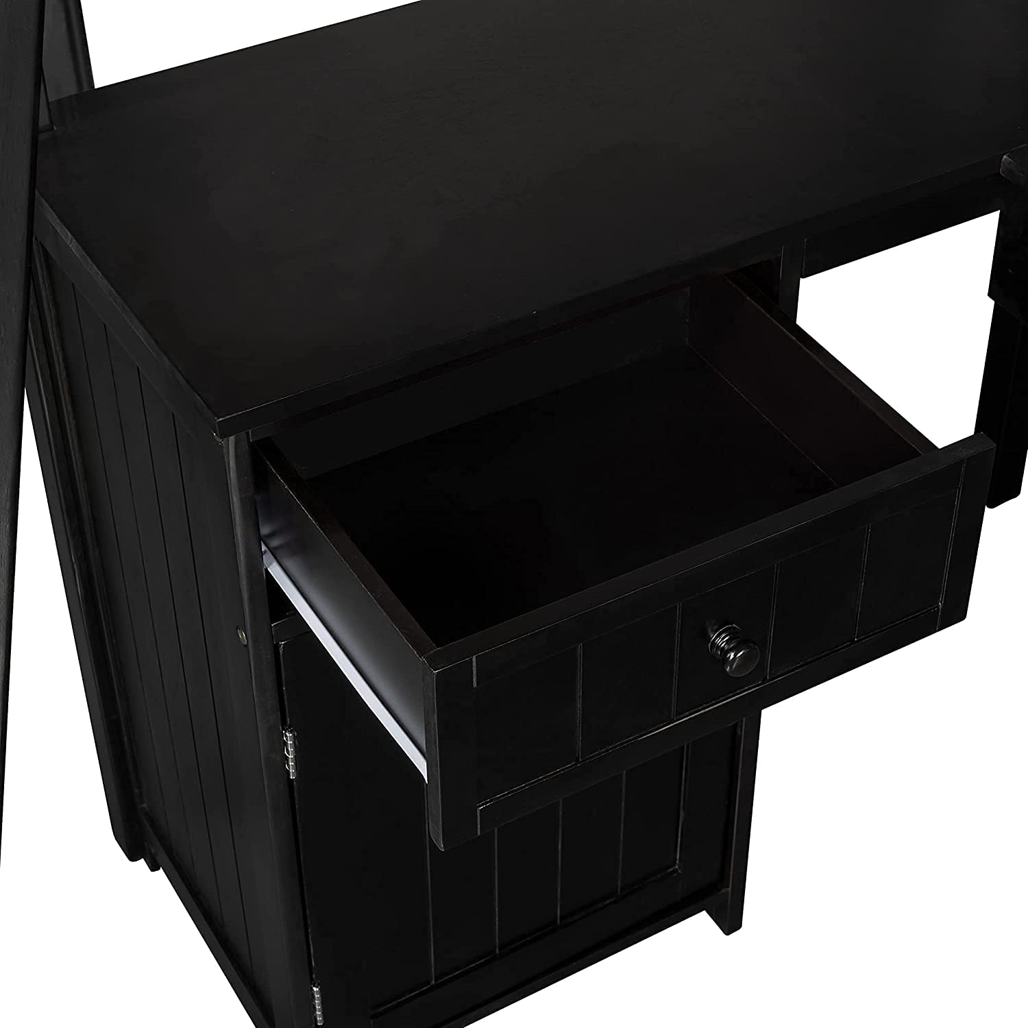 **Space-Saving Loft Bed with Desk & Storage - Twin Size Wooden Loft Bed with Drawers, Cabinet & Shelves - Kids Study & Sleep Solution (Espresso Finish, No Box Spring Needed) - Perfect for Small Bedrooms, Dorms & Apartments**