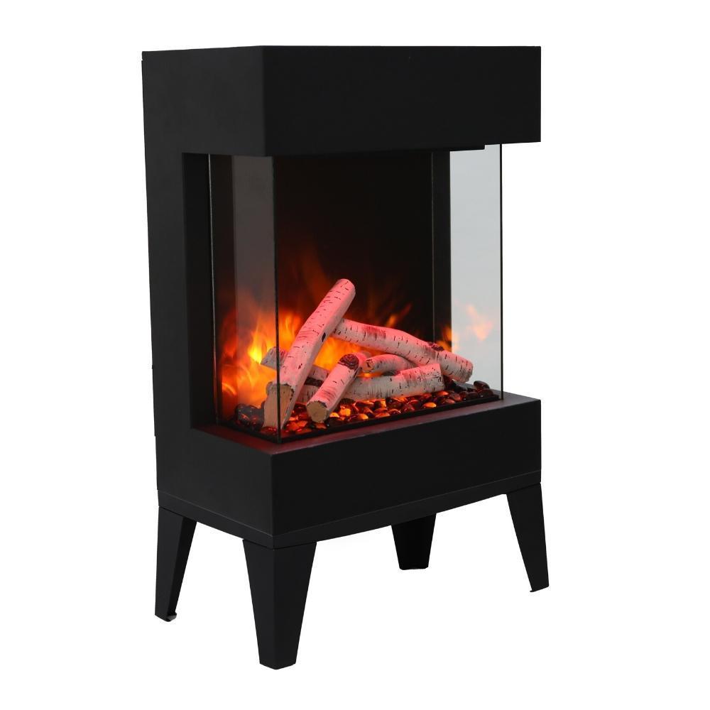Amantii Cube Electric Fireplace Base - Modern & Stylish Fireplace Stand for Living Room, Bedroom, or Office - Perfect for Home Decor and Winter Heating
