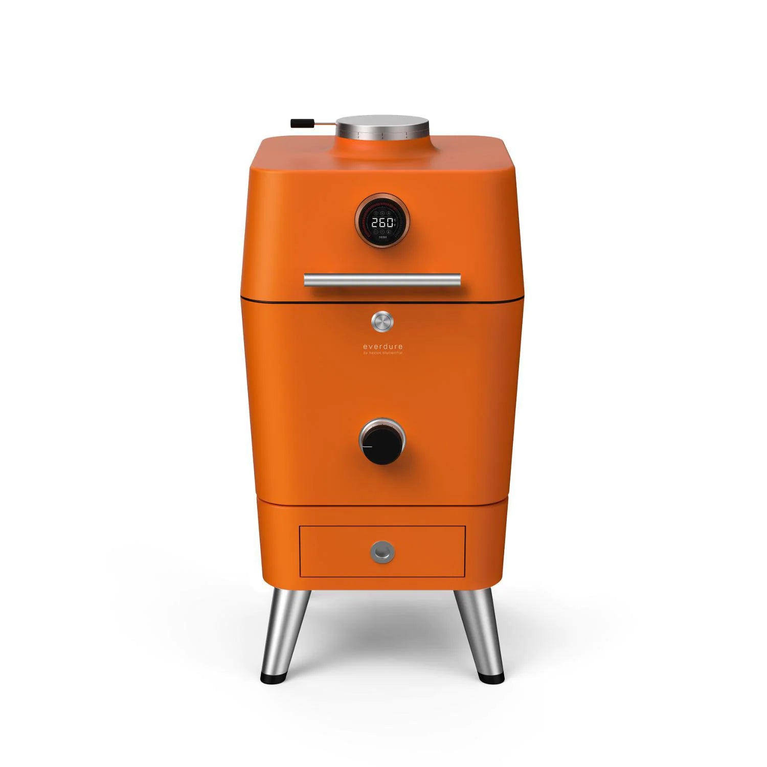 Everdure By Heston Blumenthal 4K 21 Inch Charcoal Grill & Smoker HBCE4KGUS - Premium Outdoor BBQ & Smoking for Backyard, Camping, and Tailgating