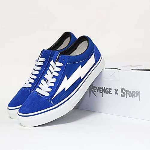 REBGO Revenge X Storm Black Old School Sneakers - Men's & Women's Skate Shoes for Streetwear Fashion & Casual Wear