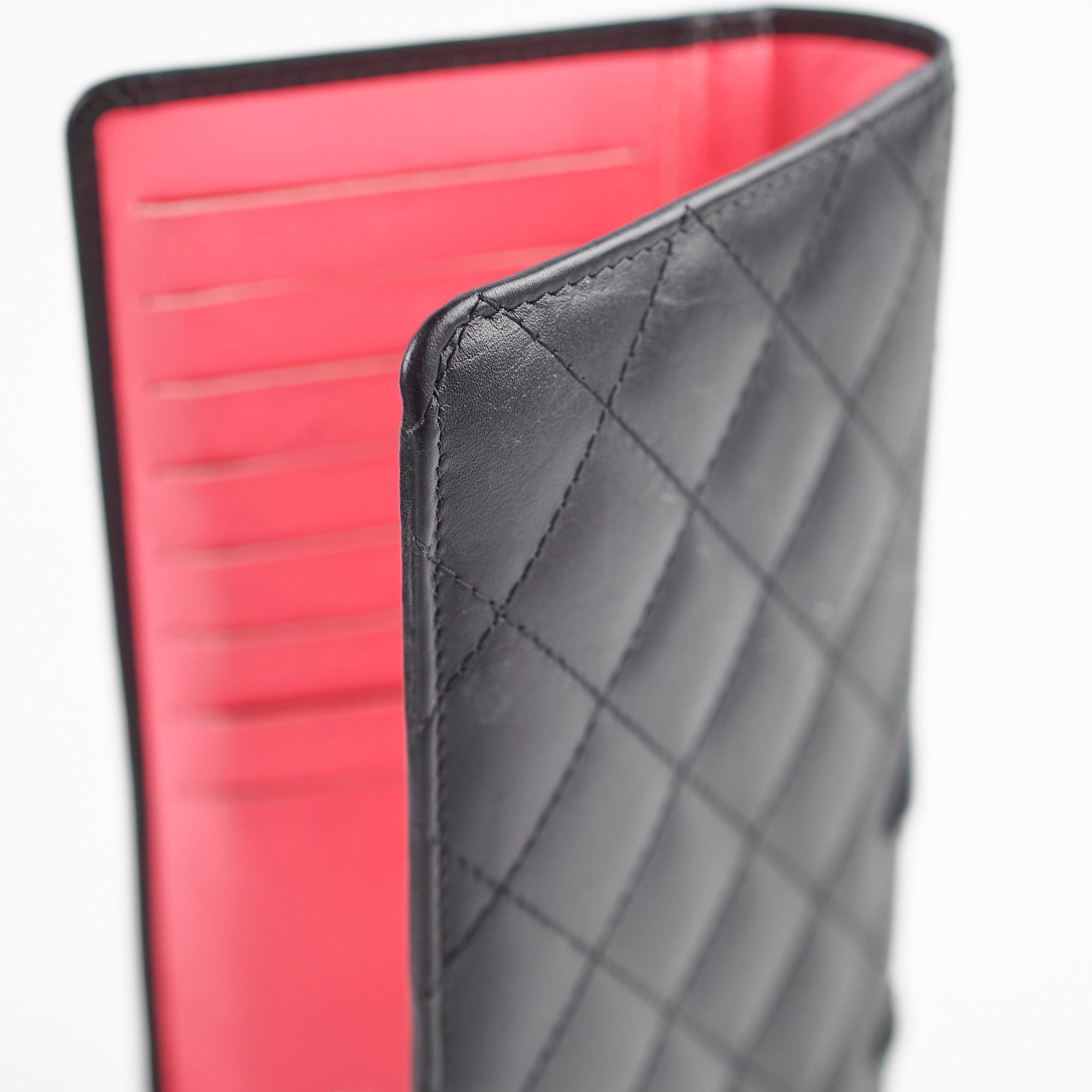 Chanel Cambon Long Flap Wallet in Calfskin Leather - Black & Pink for Women | Luxury Designer Handbag for Everyday Use & Special Occasions