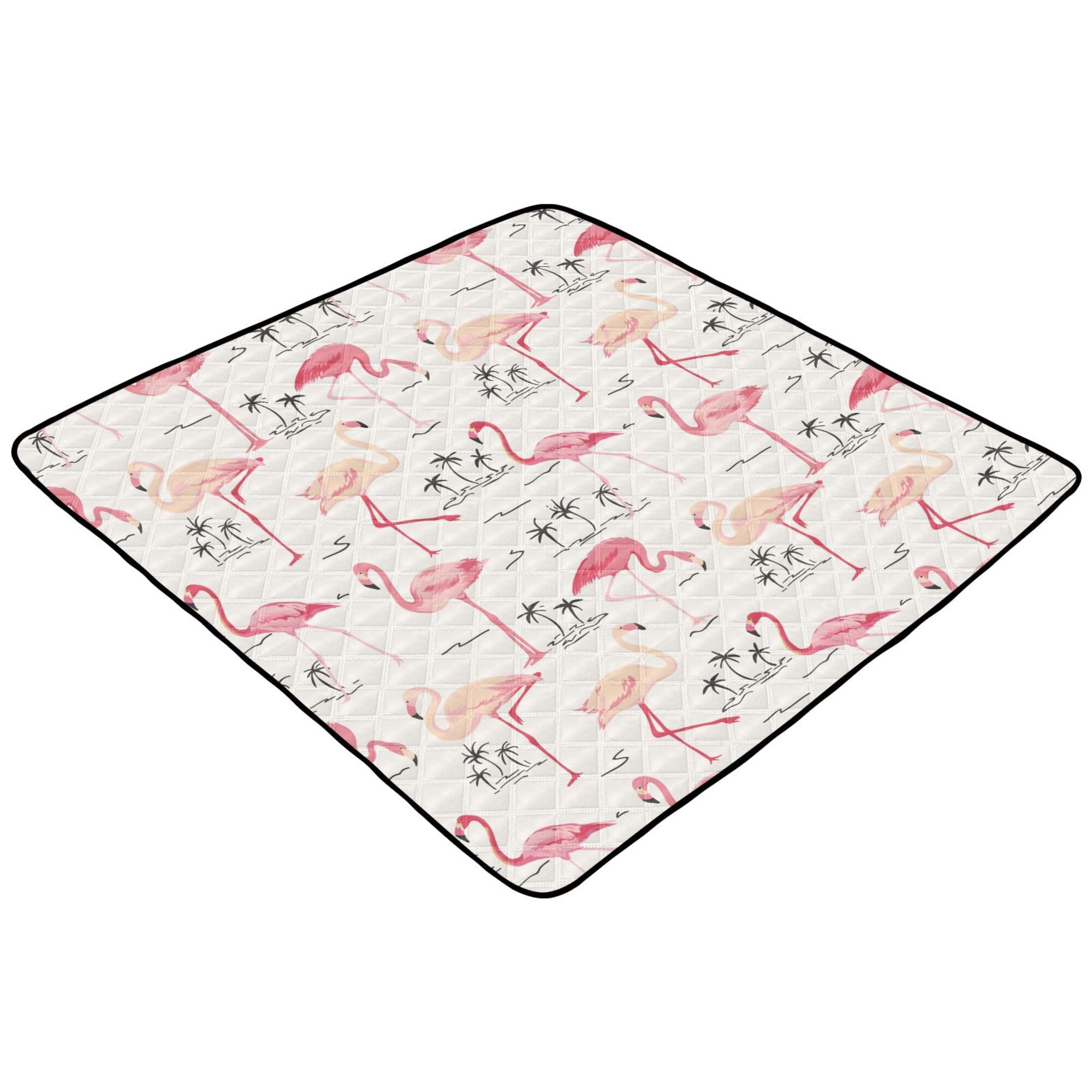 Flamingo Hope Retro Tree Large Baby Play Mat - 50'' x 50'' Sturdy Tummy Time Activity Mat for Infants, Toddlers & Kids - Lightweight Indoor/Outdoor Use for Nursery, Park, Beach & Playroom