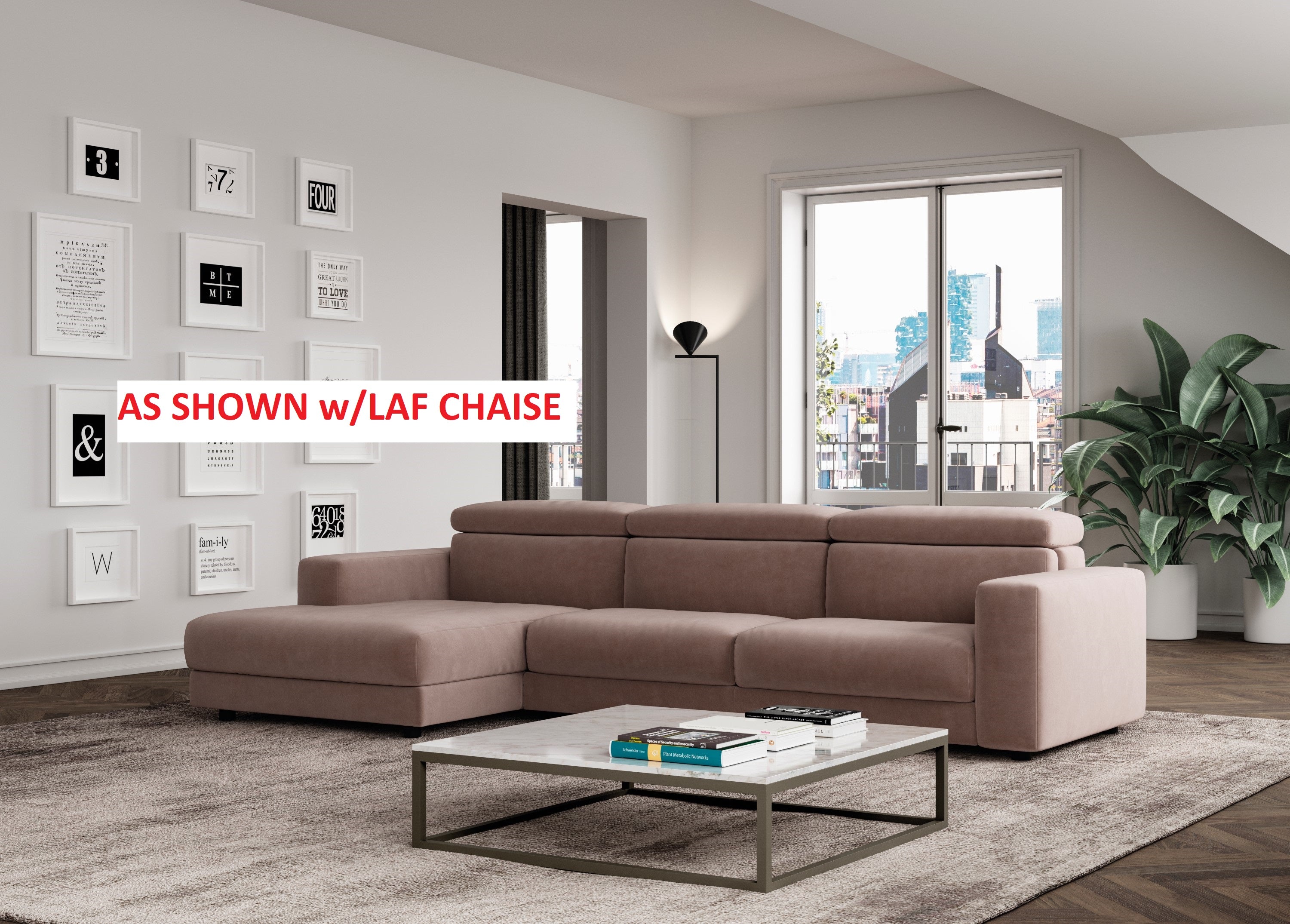 Innova Italia Empire Leather Sofa Bed with Chaise Lounge - Convertible Sleeper Sofa for Small Spaces & Guest Rooms - Modern Living Room Furniture for Apartments & Homes