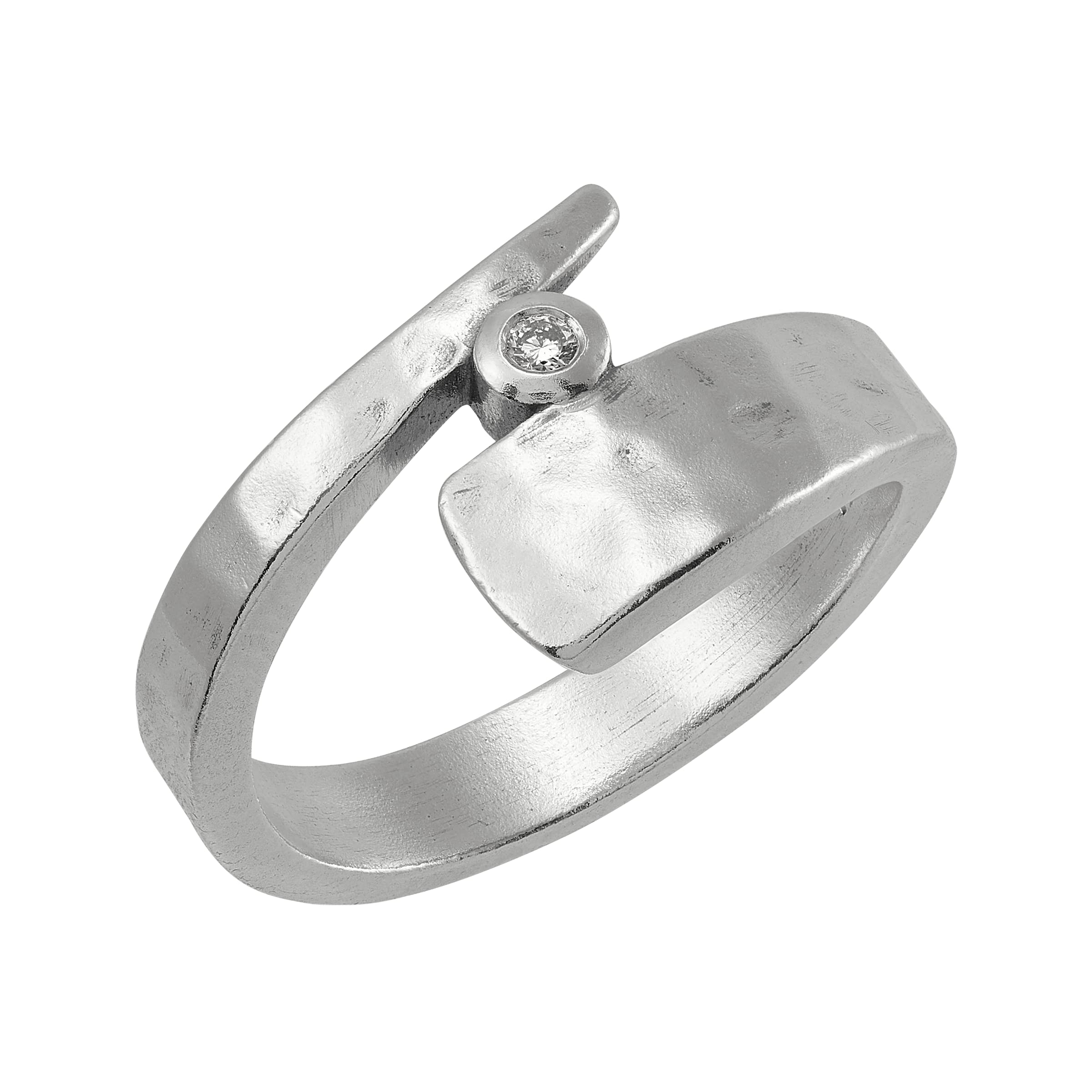 Silpada 'Modern Way' Sterling Silver Diamond Ring for Women - Elegant & Timeless Jewelry for Weddings, Anniversaries & Special Occasions