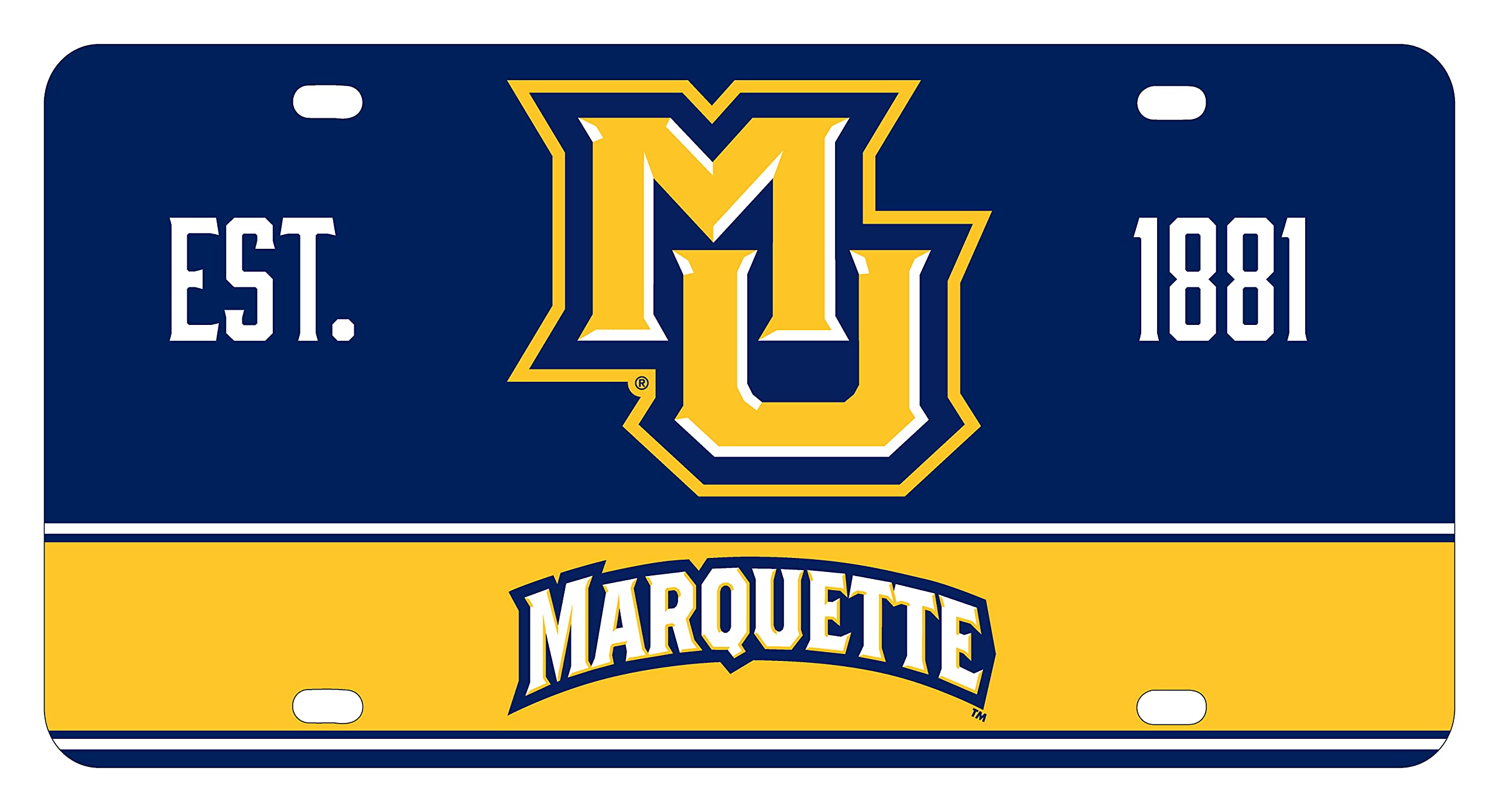 Officially Licensed Marquette Golden Eagles Metal License Plate - NCAA Collegiate Car Accessory for Fans & Alumni - Perfect for Tailgating, Game Days & Showcasing Team Pride