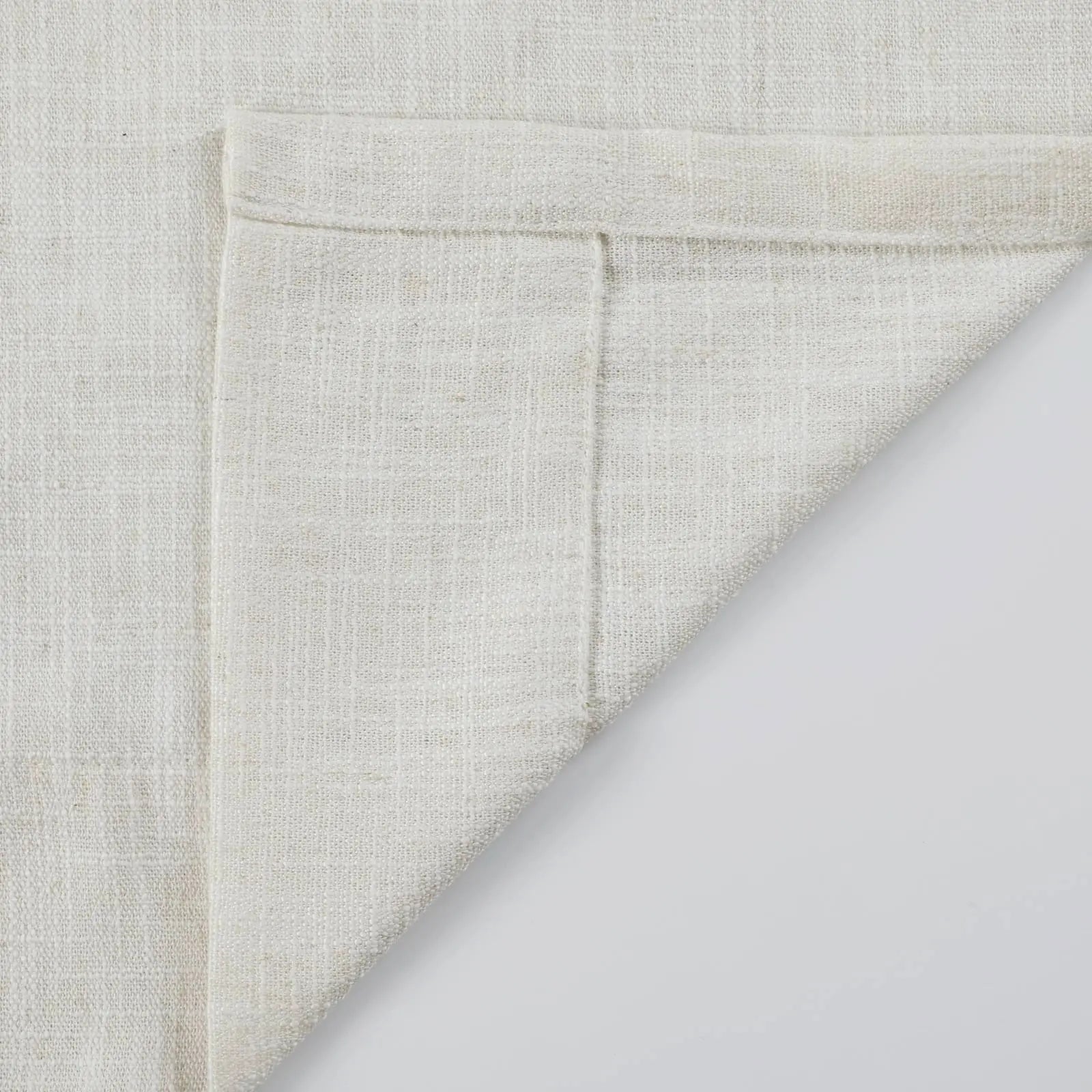 Half Linen Half Sheer Pleated Curtain Panels (Set of 2) - Elegant Window Drapes for Living Room, Bedroom & Dining Room Decor