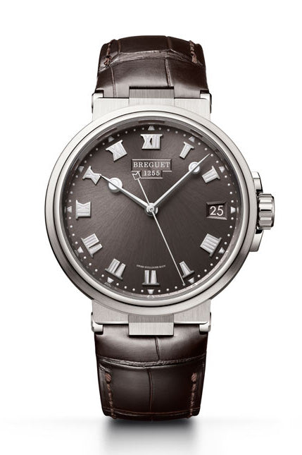 Breguet Marine 5517 Titanium Men's Luxury Watch - Waterproof Automatic Wristwatch for Diving, Business & Formal Occasions