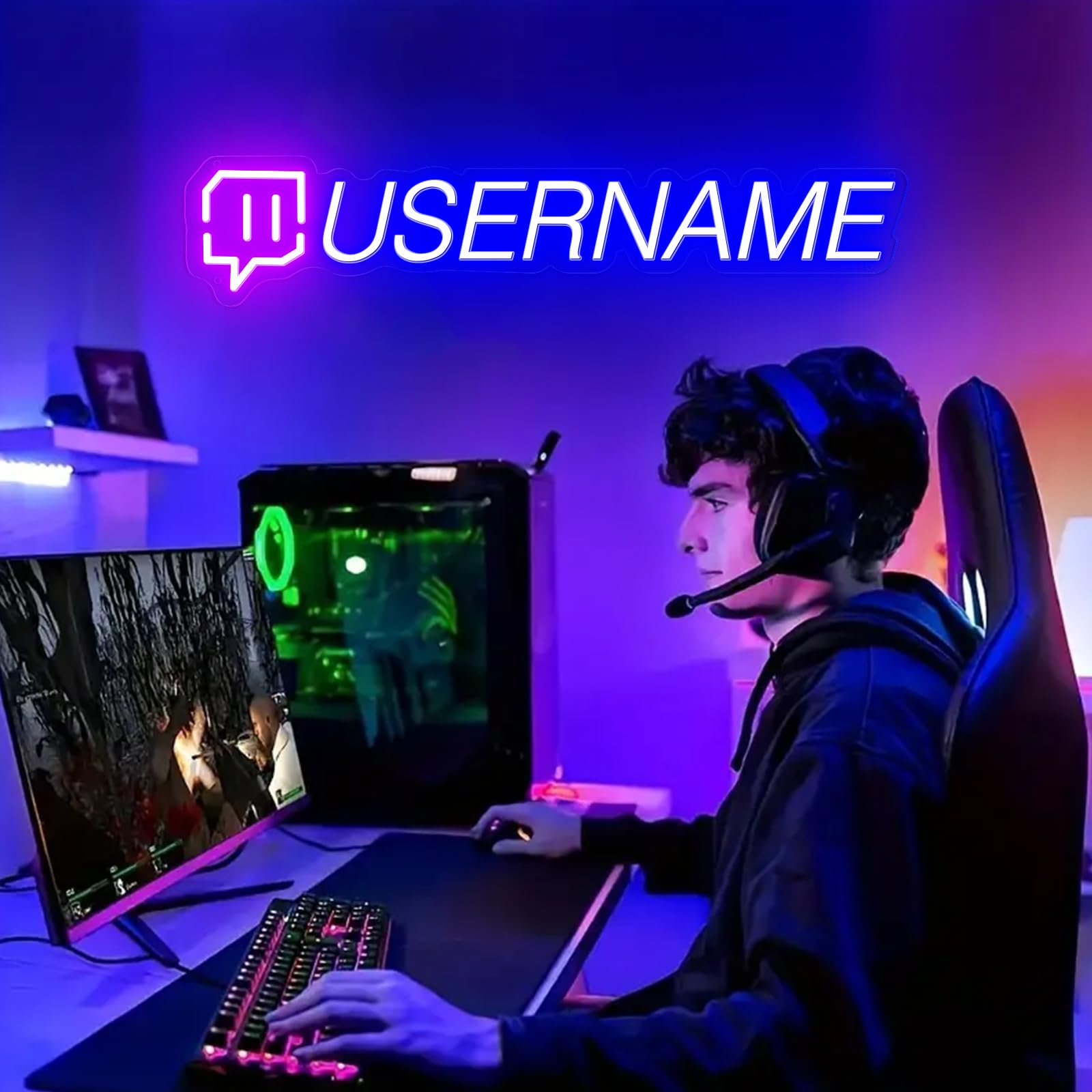 Custom Twitch Username Neon Signs - 50