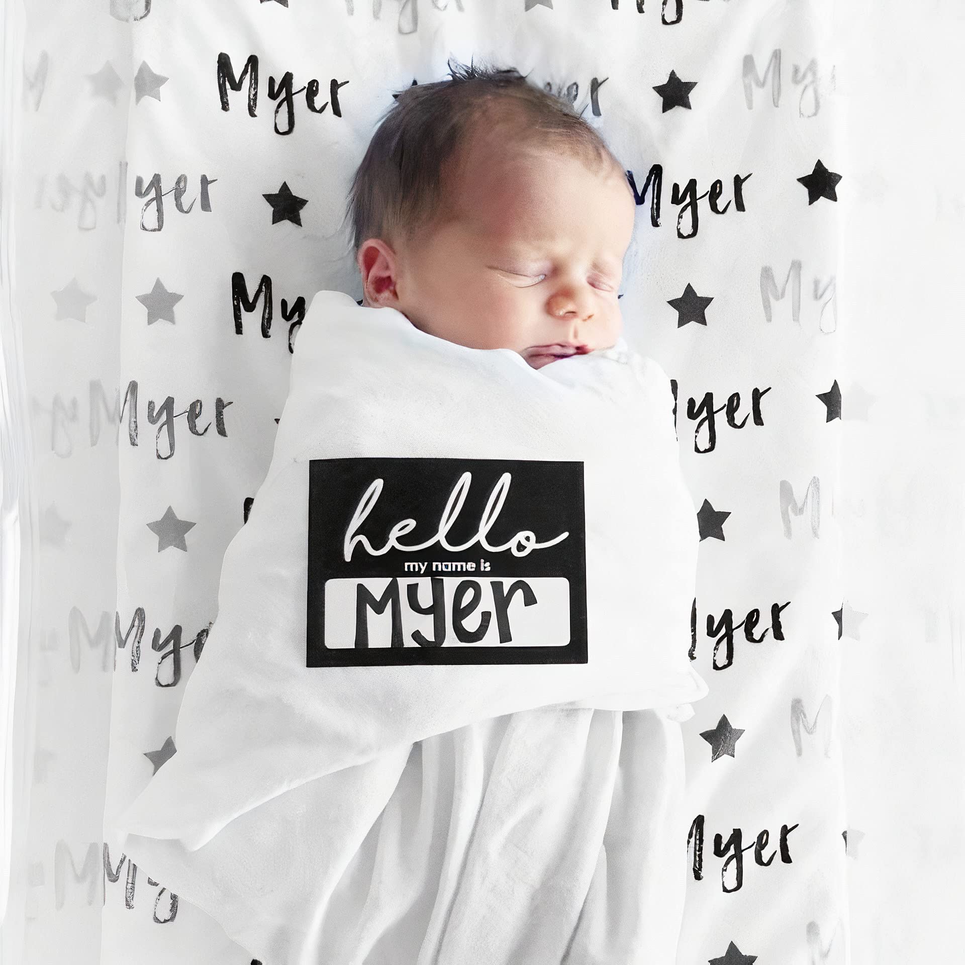 Personalized Baby Blanket with Name - Custom Newborn Gift for Boys & Girls - Soft & Cozy Blanket for Christmas, Baby Shower, or Nursery - Perfect Gift from Mom or Dad