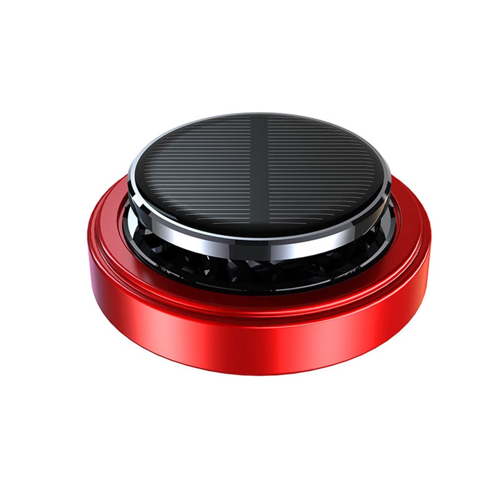 Solar Powered Car Air Freshener with Essential Oils - Rotating Aromatherapy Diffuser & Air Purifier for Home, Office & Car - Natural Fragrance to Relieve Fatigue - Perfect Gift & Decoration for Cars