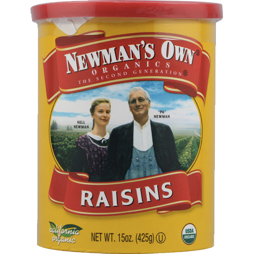 Organic Raisins by Newman's Own - Non-GMO, No Added Sugar, Gluten-Free - Perfect for Snacking, Baking & Healthy Recipes