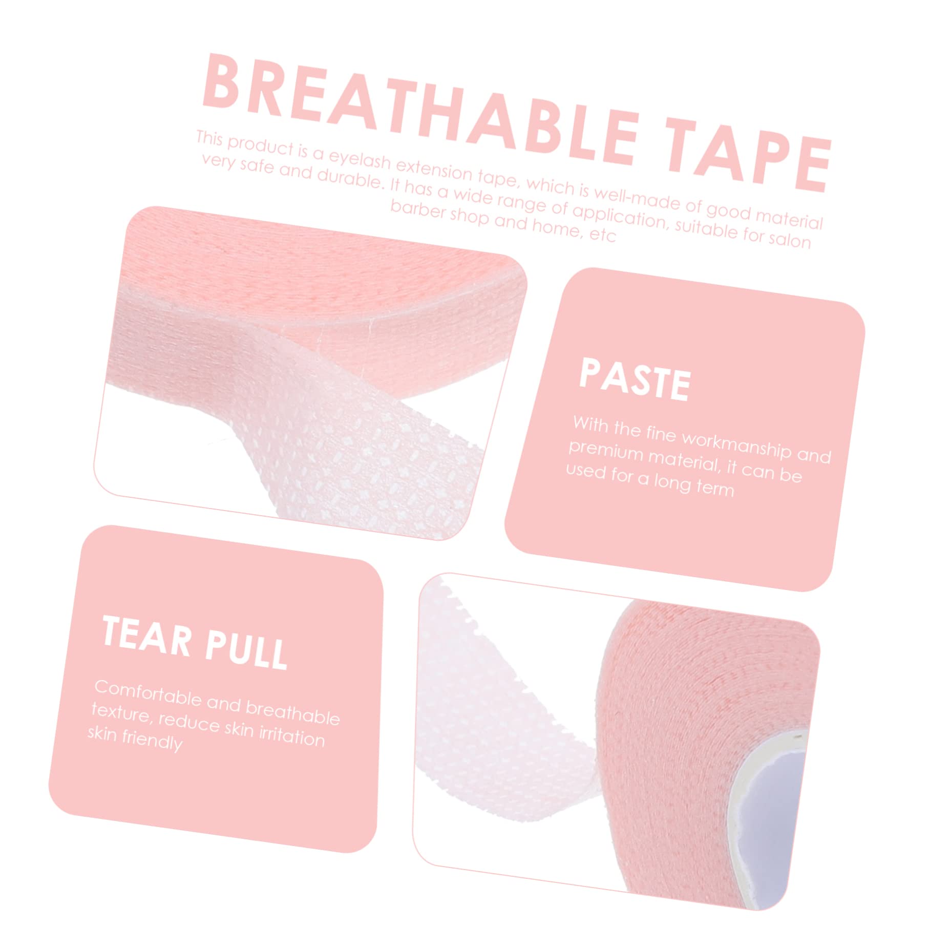 DOITOOL 18 Rolls Microporous Breathable Lash Adhesive Tape - Hypoallergenic Eye Pads for Makeup & False Eyelashes - Perfect for Beauty Salons, Bridal Makeup & DIY Extensions