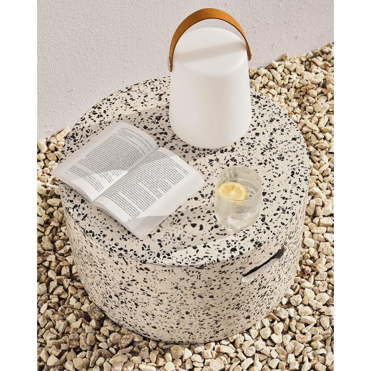 Jenell Outdoor Coffee Table - Weather-Resistant Patio Furniture for Garden, Deck, Poolside - Perfect for Relaxing with Coffee or Drinks