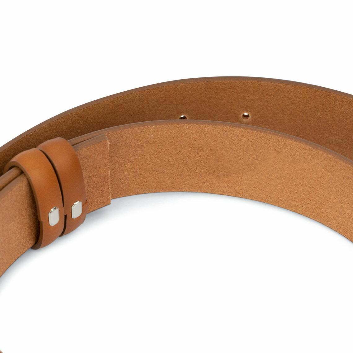 Genuine Brown Leather Belt 35mm - Replacement Strap for Ferragamo Buckles | High-Quality Men's Dress Belt | Perfect for Office, Business & Formal Occasions