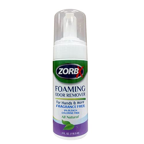 ZORBX Foaming Hand Odor Remover - Travel Size 4oz | Eliminates Strong Smells from Hands | Perfect for Cooking, Fishing, Camping & Outdoor Activities