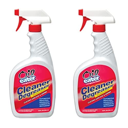 Oil Eater Original 32 oz Cleaner & Degreaser - Powerful Formula Dissolves Grease, Oil & Tough Stains (2-Pack) - Ideal for Garage, Kitchen & Industrial Cleaning