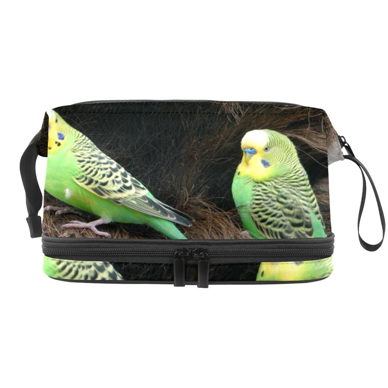Double Layer Makeup Bag with Brush Compartment - Travel Cosmetic Organizer for Women | Perfect for Travel & Daily Use