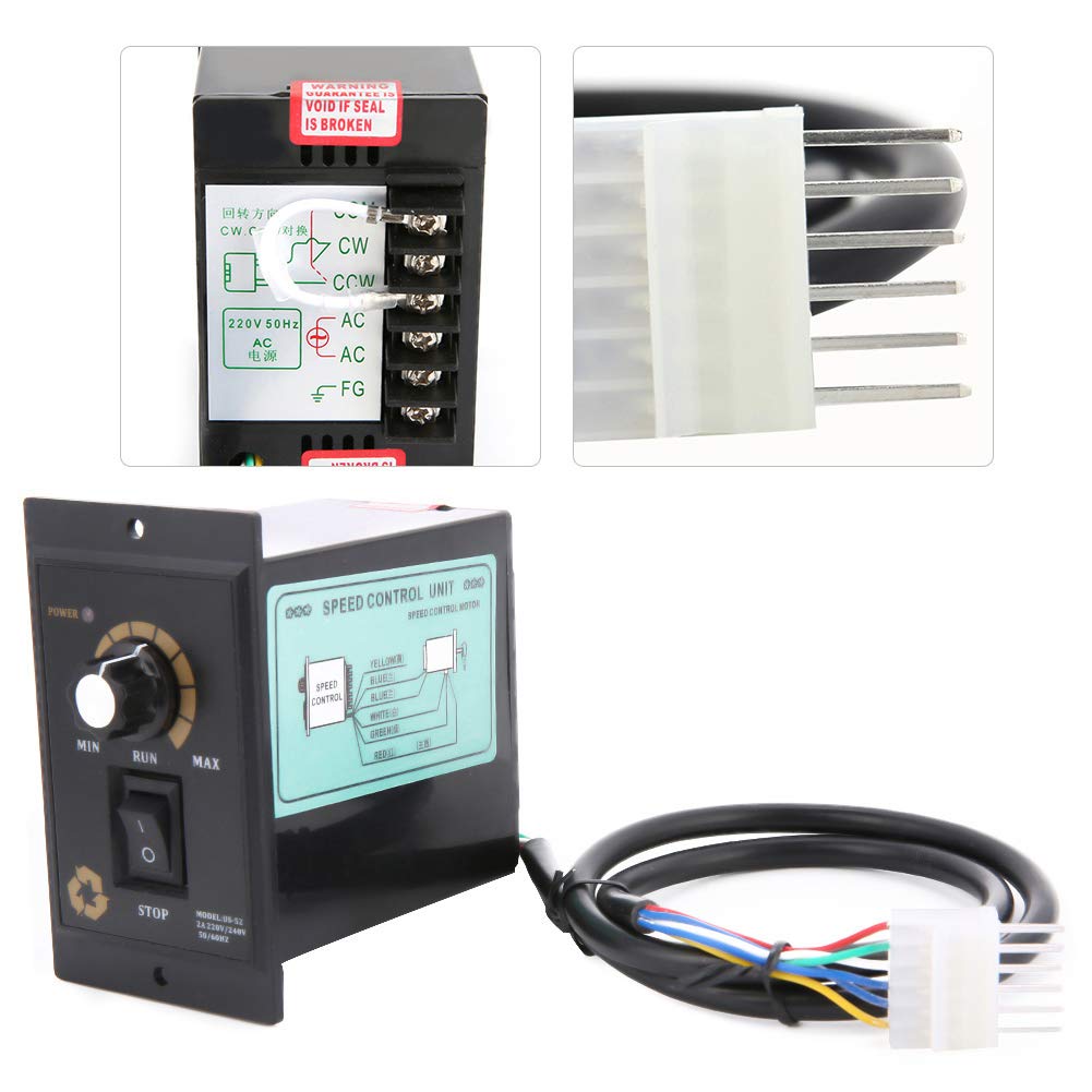 500W AC Motor Speed Controller 220V-240V, 50/60Hz, 300W-500W Adjustable Electric Motor Regulator for Fans, Pumps, Conveyors & Power Tools - Home & Industrial Use