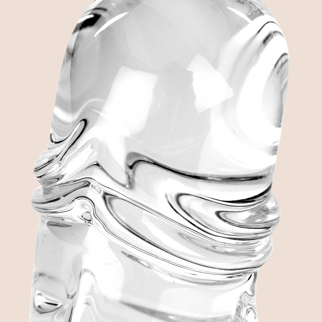 Icicles No. 60 Glass Dildo - Premium Handmade Glass Adult Toy for Women & Couples - Perfect for Sensual Play, Temperature Play & G-Spot Stimulation
