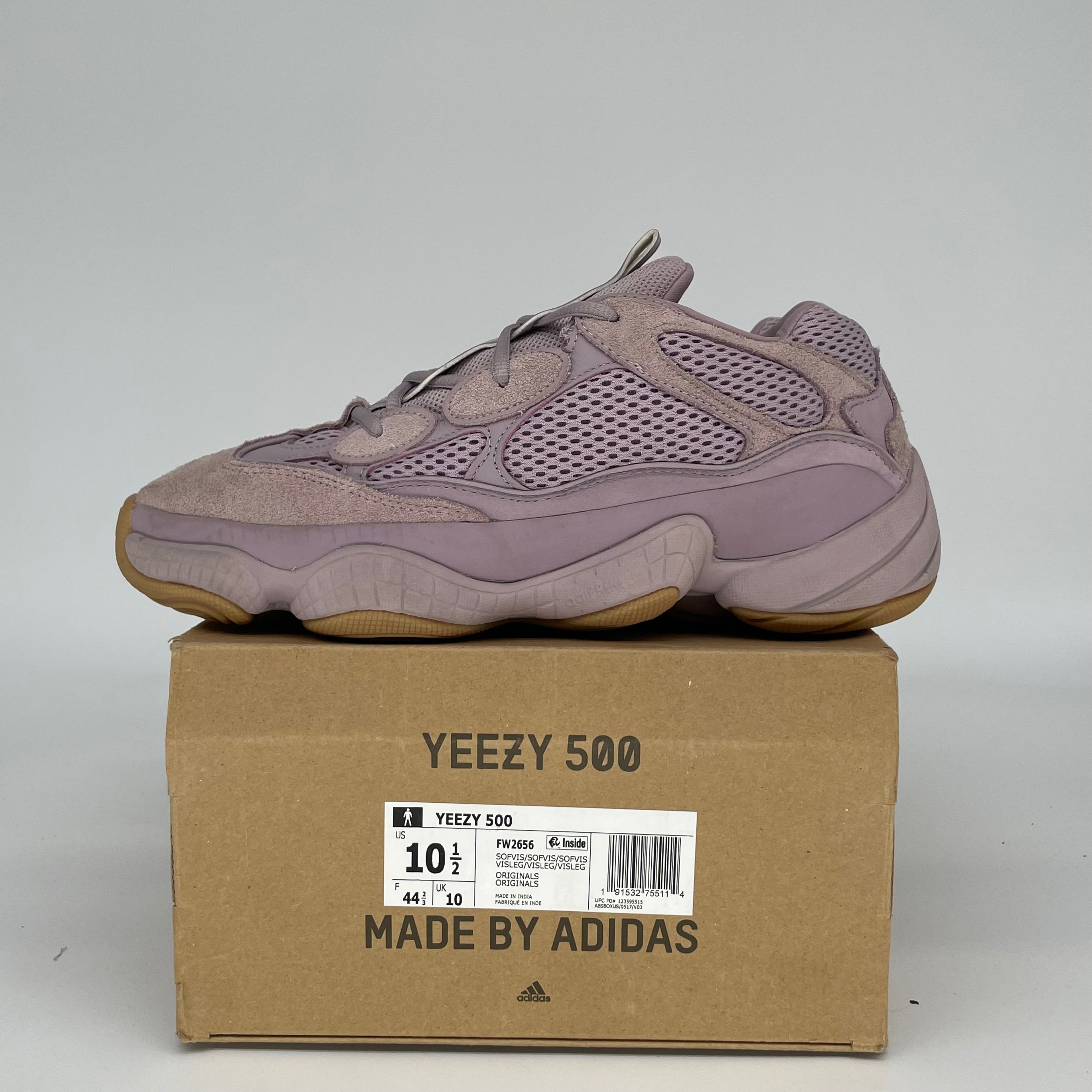 Adidas Yeezy 500 Soft Vision Sneakers - Men's Size 10.5 (FW2656) | Comfortable Running Shoes for Gym, Jogging & Casual Wear