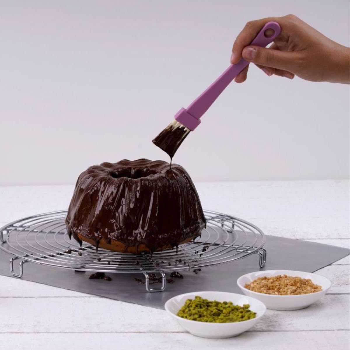27195 Premium Silicone Baking Brush 18cm - Non-Stick Pastry Brush for Cakes, Cookies & Candy Making - Ideal for Bakers & Home Chefs