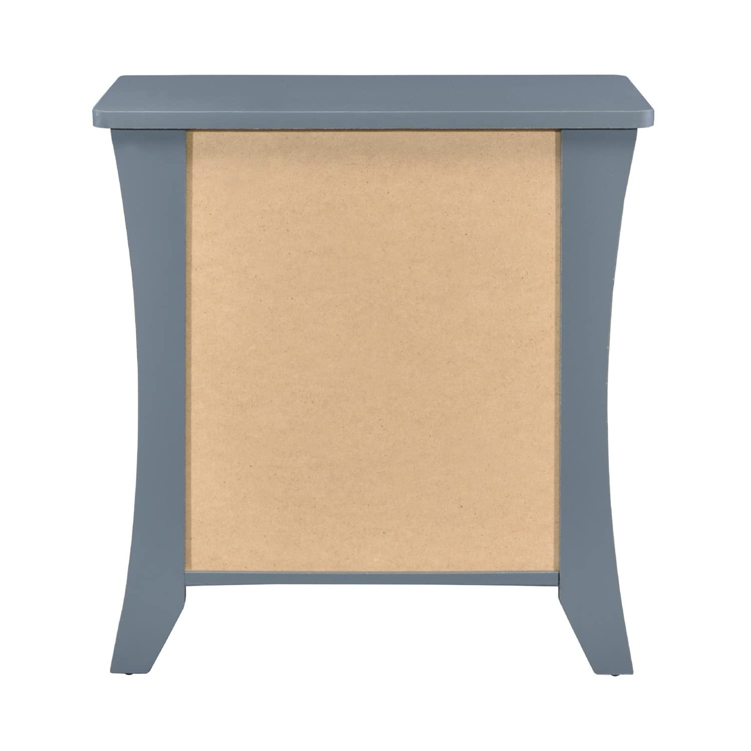 Simple Relax 2-Drawer Nightstand, Grey - Modern Bedside Table with Storage for Bedroom, Living Room & Office - Compact Night Stand with Smooth Gliding Drawers for Easy Organization