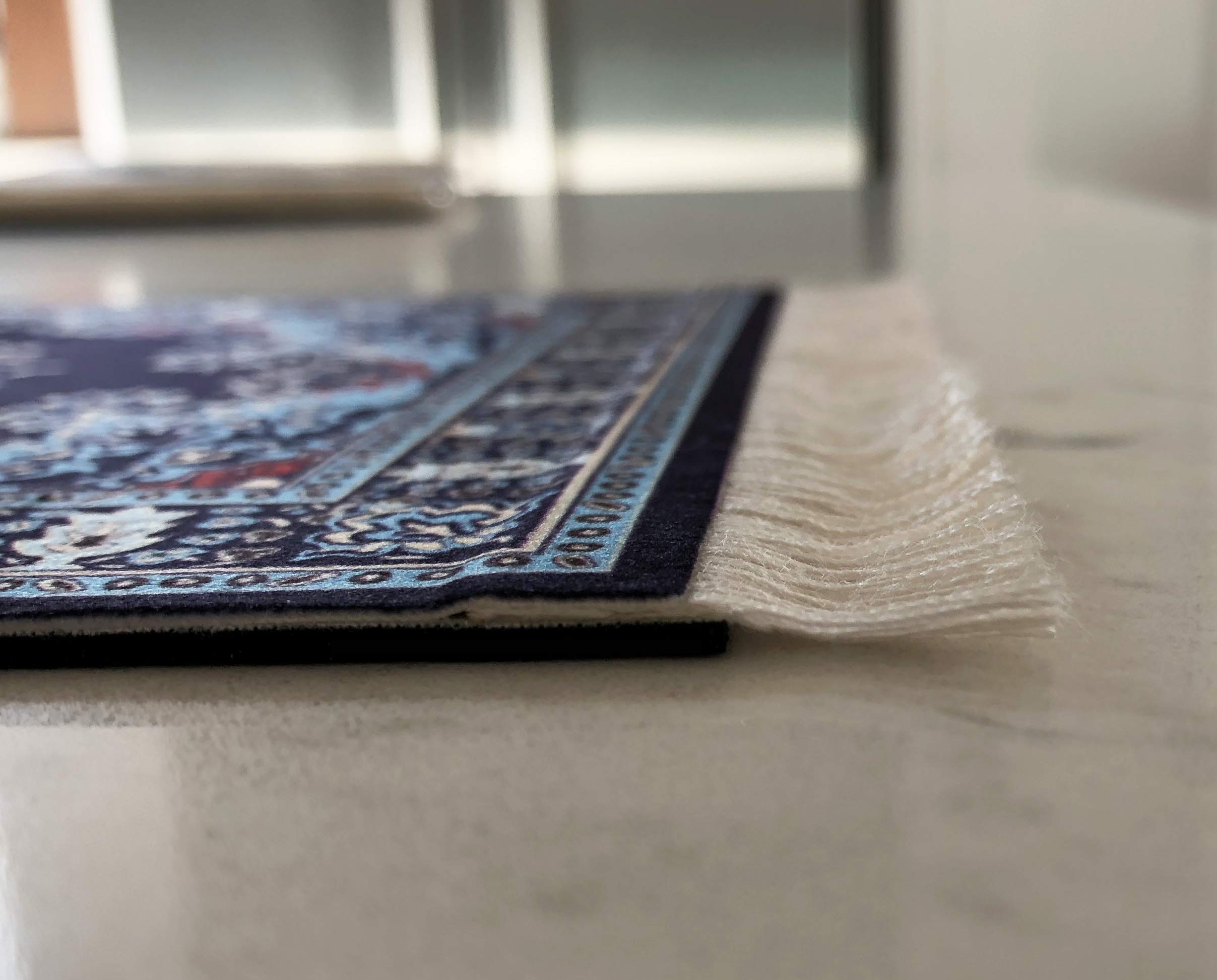 Set of 2 Oriental Style Rug Mouse Pads for Computer Desk - Non-Slip Carpet Mouse Mat for Office & Gaming, Perfect for Home & Workspace Decor
