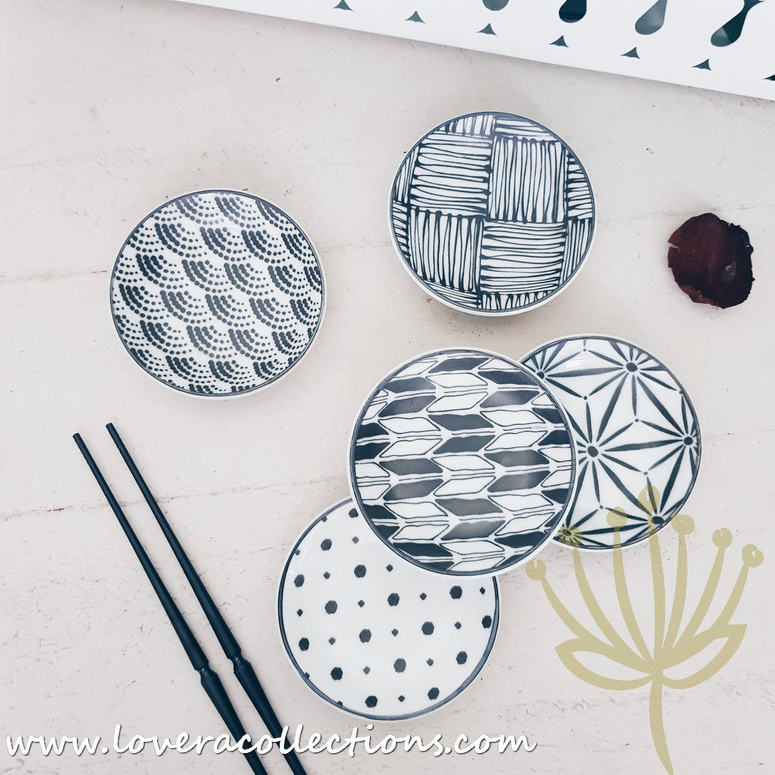 Modern Black & White Assorted Prints Dinnerware Set - 60% Off Sale - Perfect for Casual Dining, Entertaining & Home Decor